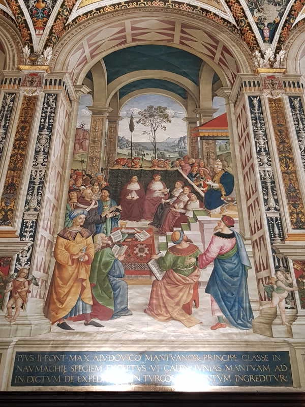 Convocazione del concilio di Mantova - Piccolomini nella cattedrale di Siena