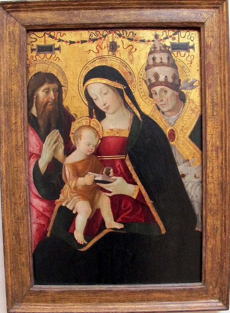 Madonna_col_bambino_tra_i_santi_girolamo_e_gregorio_magno,_1502 - Parigi
