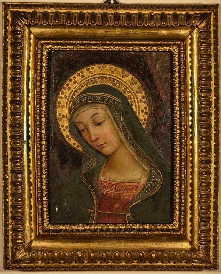 Madonna, frammento della distrutta Investitura divina di Alessandro VI, c. 1492 - 1493