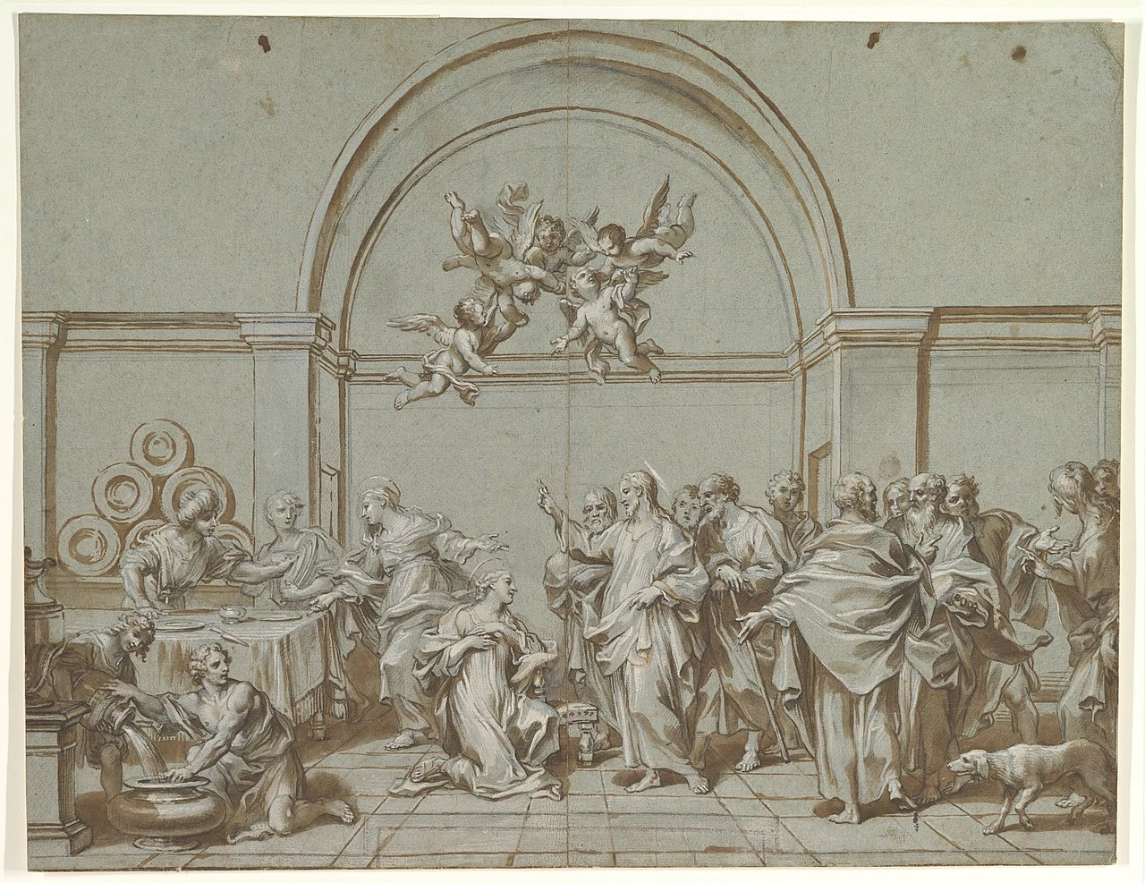 Paolo Gerolamo Piola 79 Cristo in casa di Marta e Maria Metropolitan Museum of Art, New York