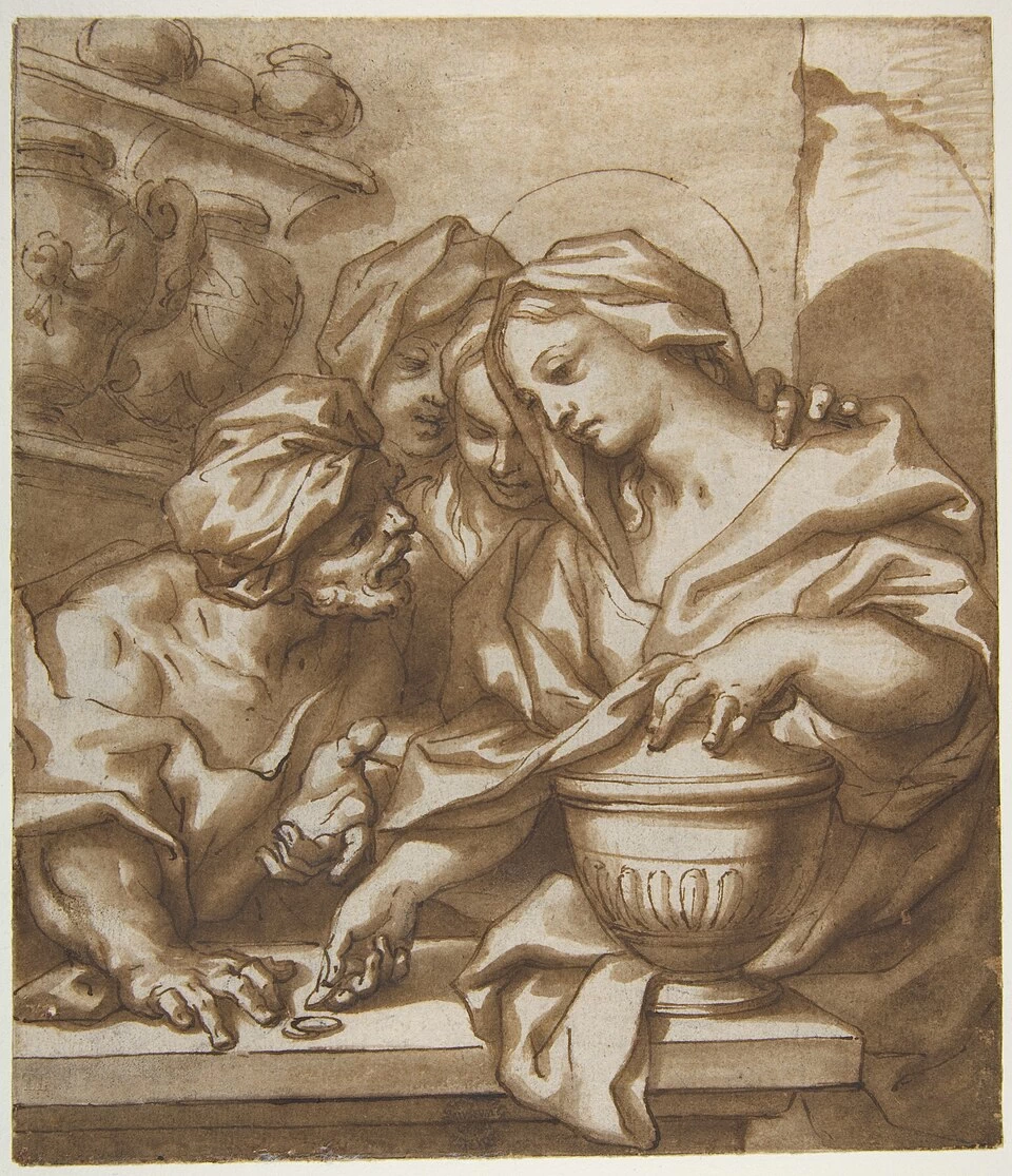Paolo Gerolamo Piola 87 Maria Maddalena che compra l'unguento Metropolitan Museum of Art, New York
