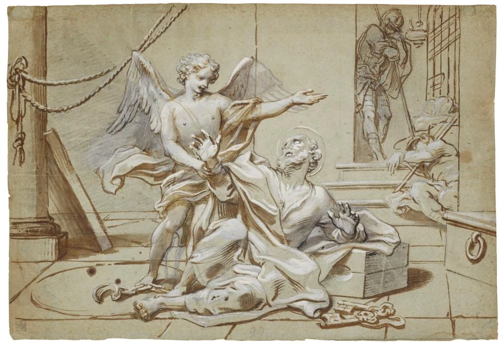 Paolo Gerolamo Piola 93 San Pietro liberato dalla prigione