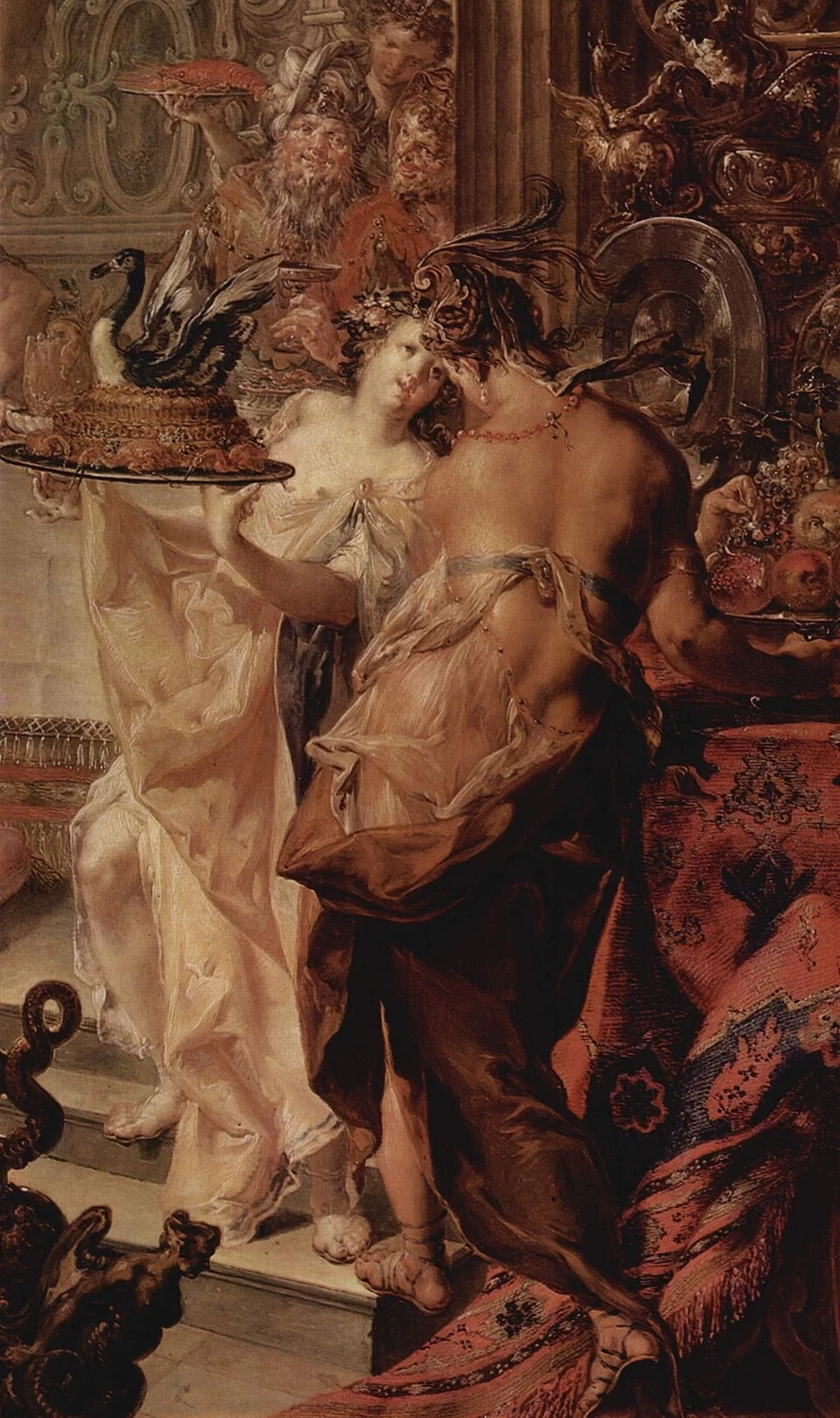 Johann Georg Platzer 45 Il banchetto di Cleopatra Hermitage, San Pietroburgo 2