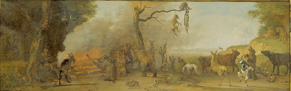 Paulus Potter 74 Punizione di un cacciatore Hermitage, San Pietroburgo dettaglio 3