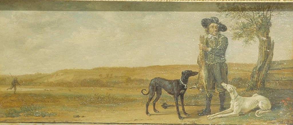 Paulus Potter 76 Punizione di un cacciatore Hermitage, San Pietroburgo dettaglio 6