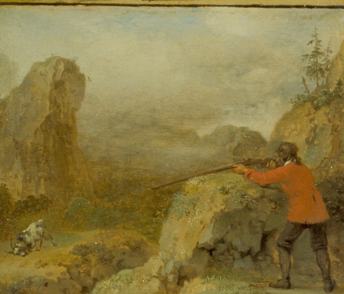 Paulus Potter 77 Punizione di un cacciatore Hermitage, San Pietroburgo dettaglio 7