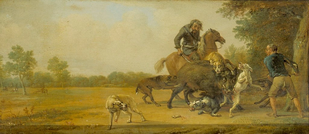 Paulus Potter 80 Punizione di un cacciatore Hermitage, San Pietroburgo dettaglio 10