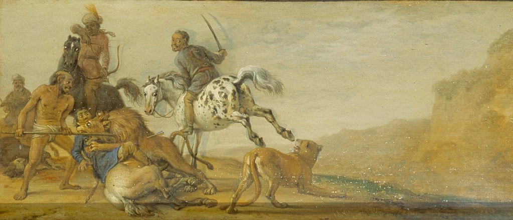 Paulus Potter 82 Punizione di un cacciatore Hermitage, San Pietroburgo dettaglio 12