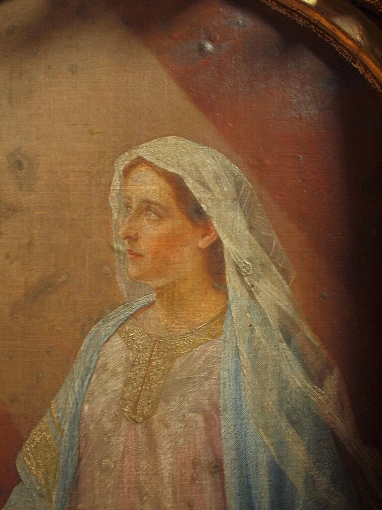 Uroš Predić 4 Annunciazione di Maria dettaglio Porta del Paradiso Iconostasi Chiesa Ortodossa Ruma Syrmien