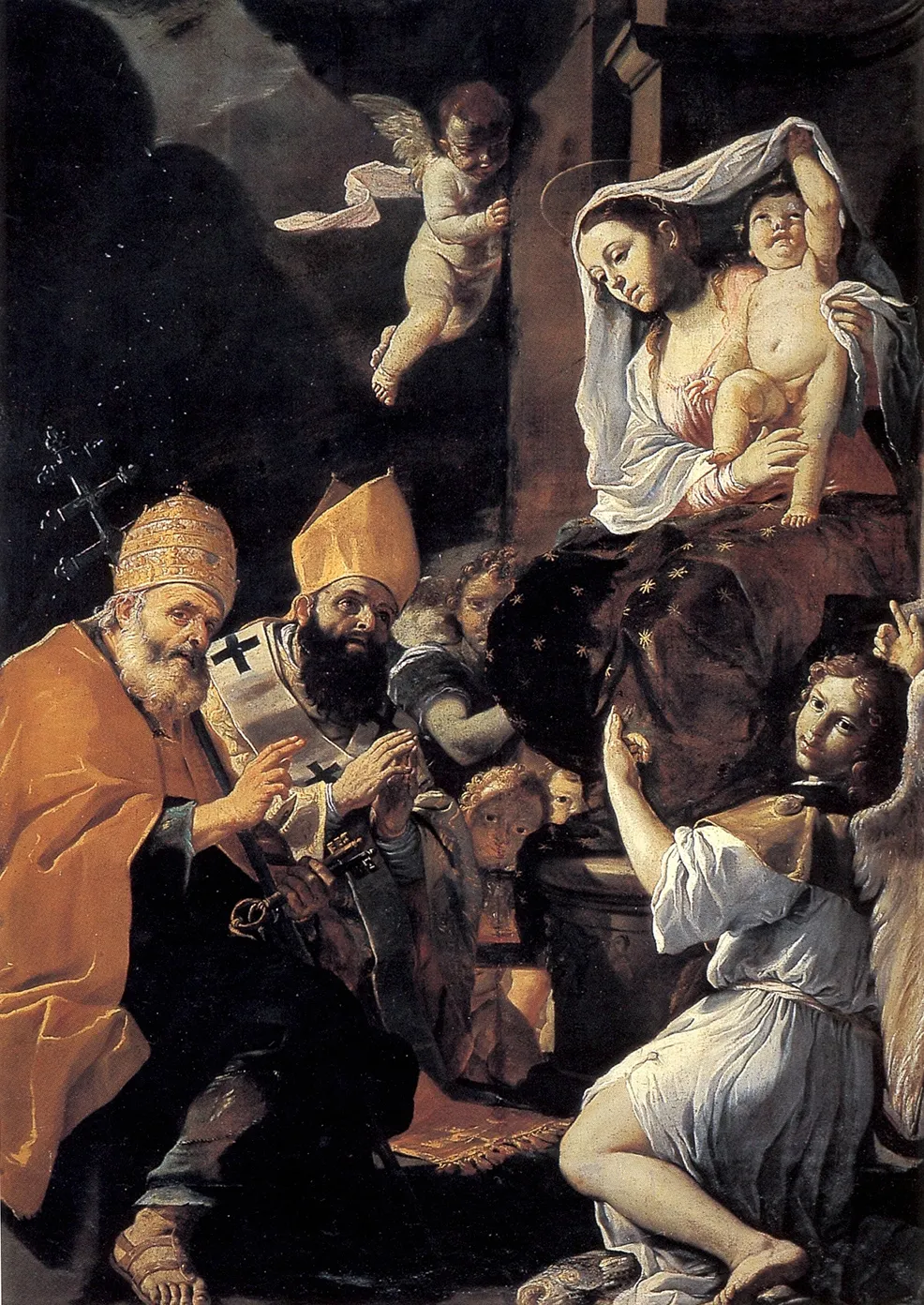 Mattia Preti 261 La Vergine con il Bambino, S. Pietro, S. Nicola e l’Arcangelo Raffaele Lija, Malta