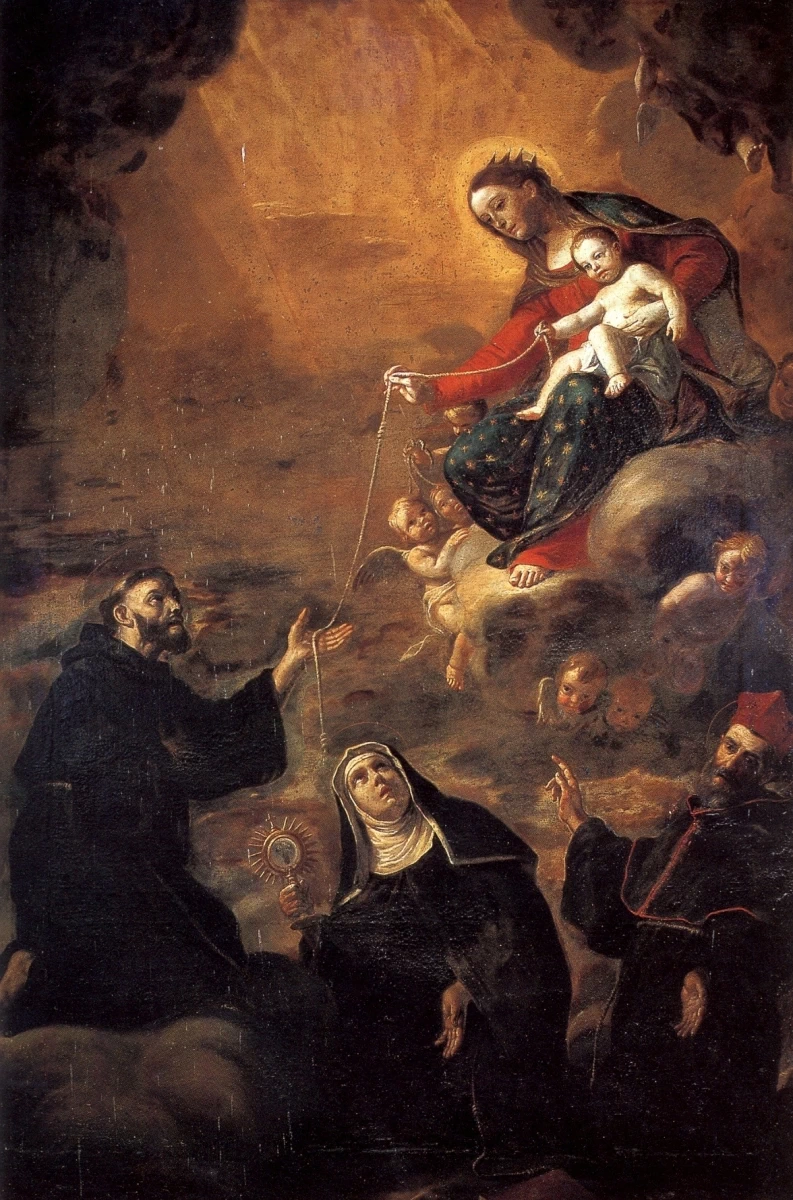 Mattia Preti 263 La Vergine dona il cingolo a san Francesco La Valletta, Malta
