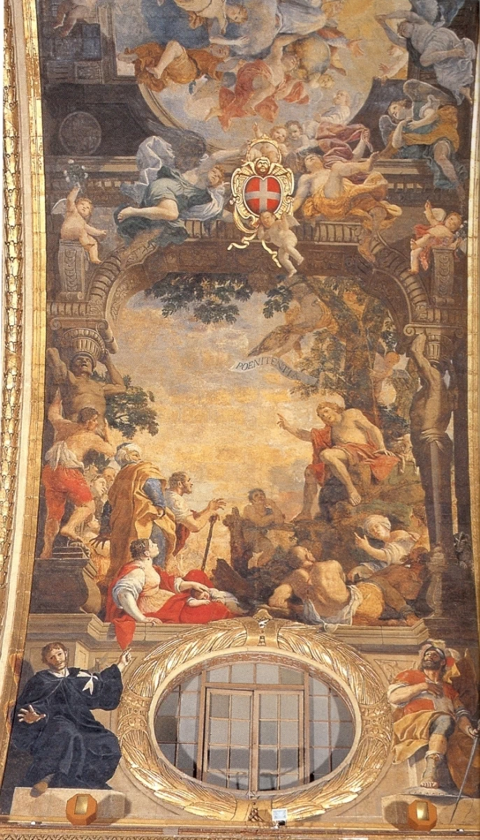 Mattia Preti 289 Predica di san Giovanni La Valletta, Malta