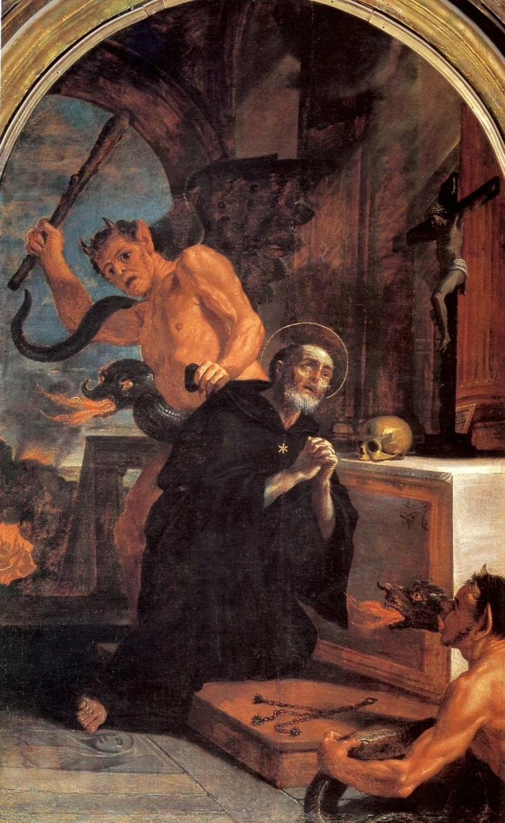 Mattia Preti 312 San Nicola da Tolentino percosso dai demoni La Valletta, Malta