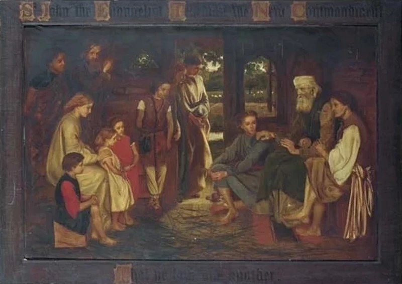 Valentine Cameron Prinsep 64 San Giovanni Evangelista insegna il comandamento nuovo 'Che vi amiate gli uni gli altri'