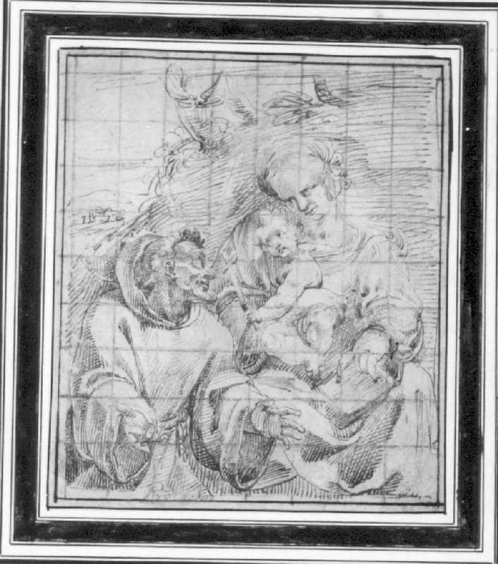 Giulio Cesare Procaccini 226 Madonna con il Bambino e San Francesco Roma attribuito