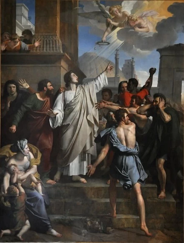 Alexandre Denis Abel de Pujol 36 Santo Stefano predica il Vangelo San Tommaso d'Aquino