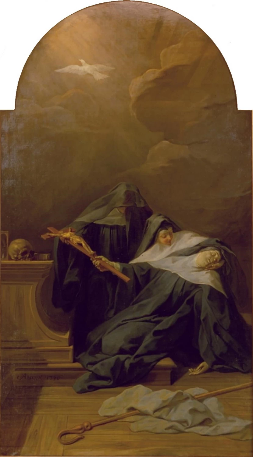 Morte di Santa Scolastica