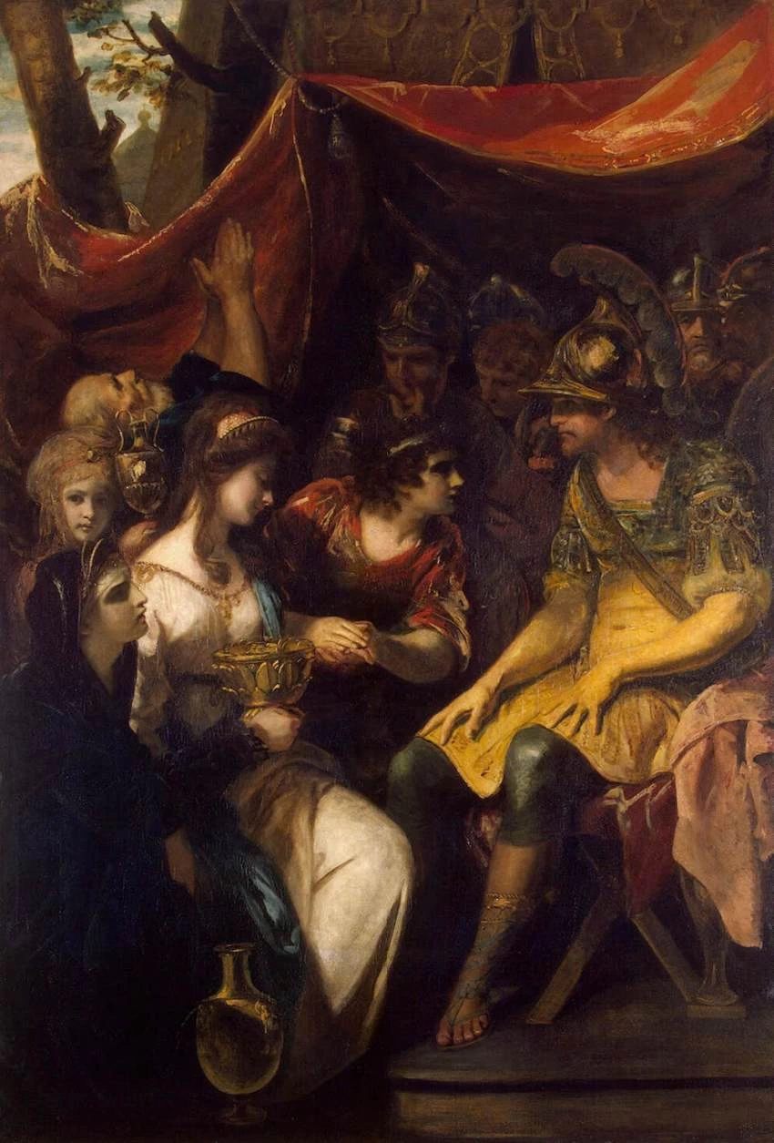 Joshua Reynolds 32 La Continenza di Scipione Hermitage, san Pietroburgo