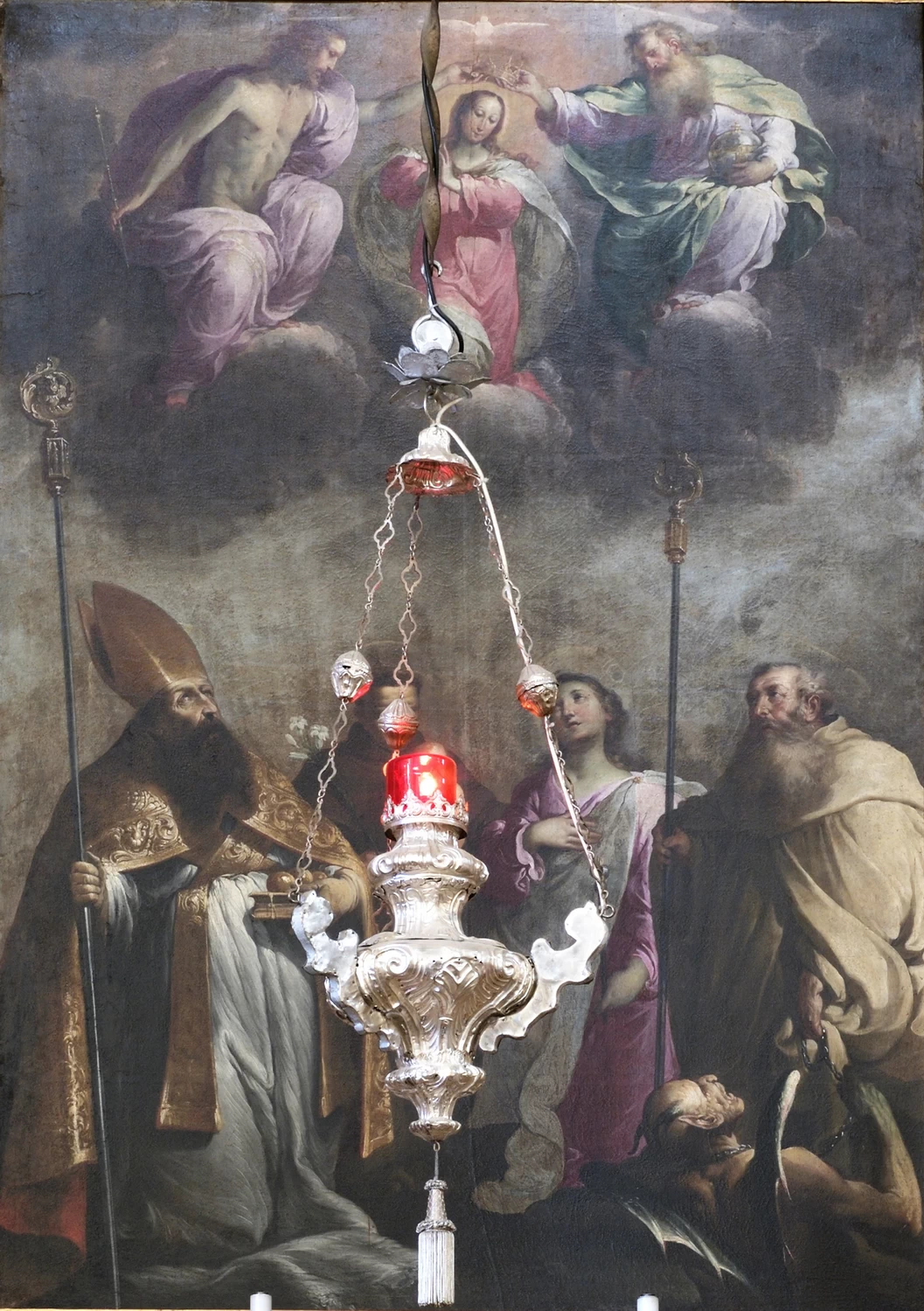 Pietro Ricchi 33 i santi San Nicola di Bari, Antonio di Padova, Apollonia e San Bernardo di Chiaravalle nella chiesa parrocchiale di San Felice del Benaco