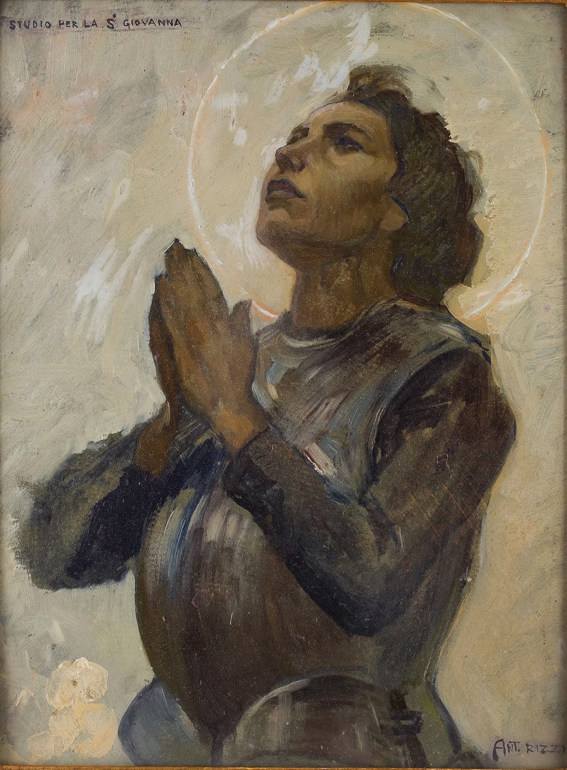 Antonio Rizzi 33 Studio per Santa Giovanna d'Arco