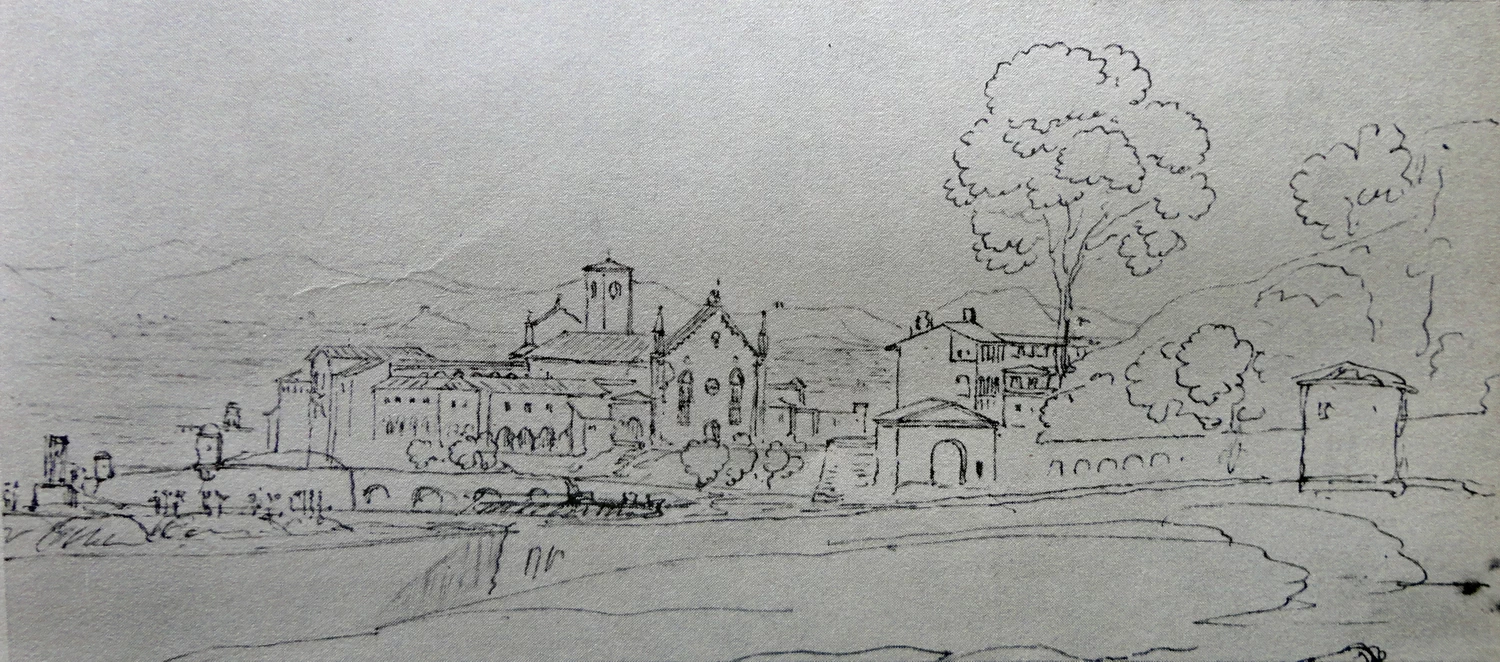 Pietro Ronzoni 48 Complesso di Sant'Agostinono, veduta nord occidentale dalle Mura di San Lorenzo Università degli Studi, Bergamo