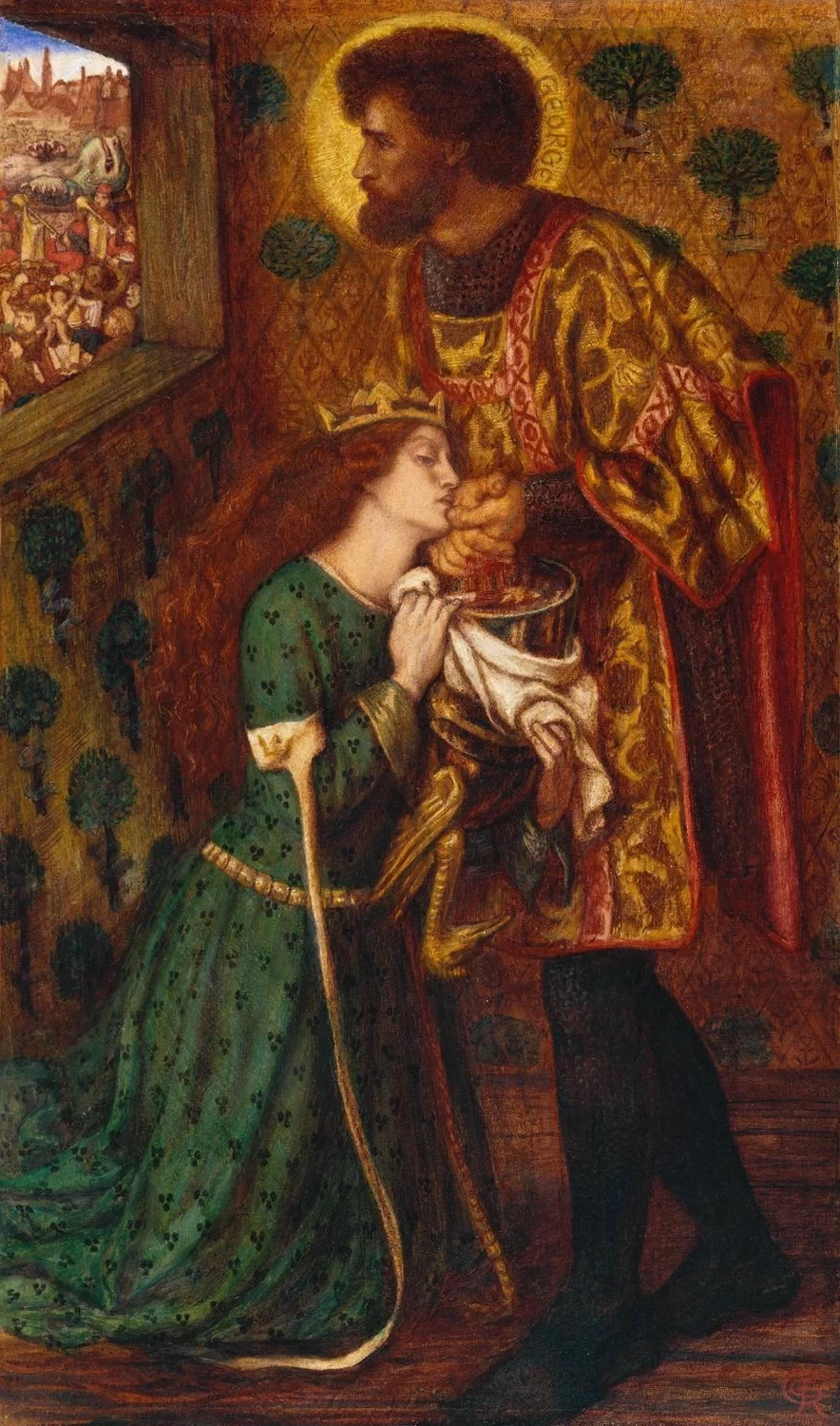 Dante Gabriel Rossetti 149 San Giorgio e la principessa Sabra Tate Britain, Londra