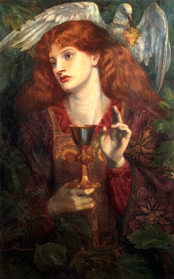 Dante Gabriel Rossetti 73 La damigella del Santo Gral