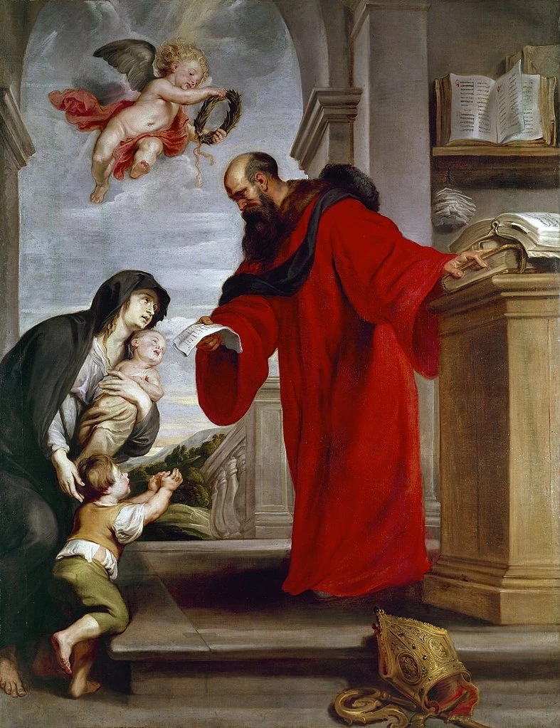 416 Pieter Paul Rubens Sant'Ivo di Treguier, patrono degli avvocati, difensore delle vedove e degli orfani Detroit Institute of Arts