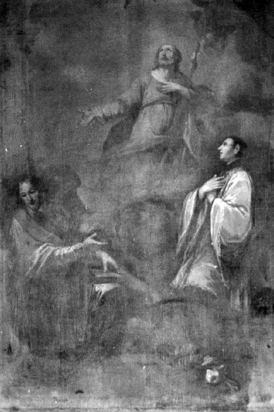 Clemente Ruta 37 San Giuseppe in gloria con San Giovanni Nepomuceno e San Luigi Gonzaga Gualtieri, Reggio Emilia attribuito