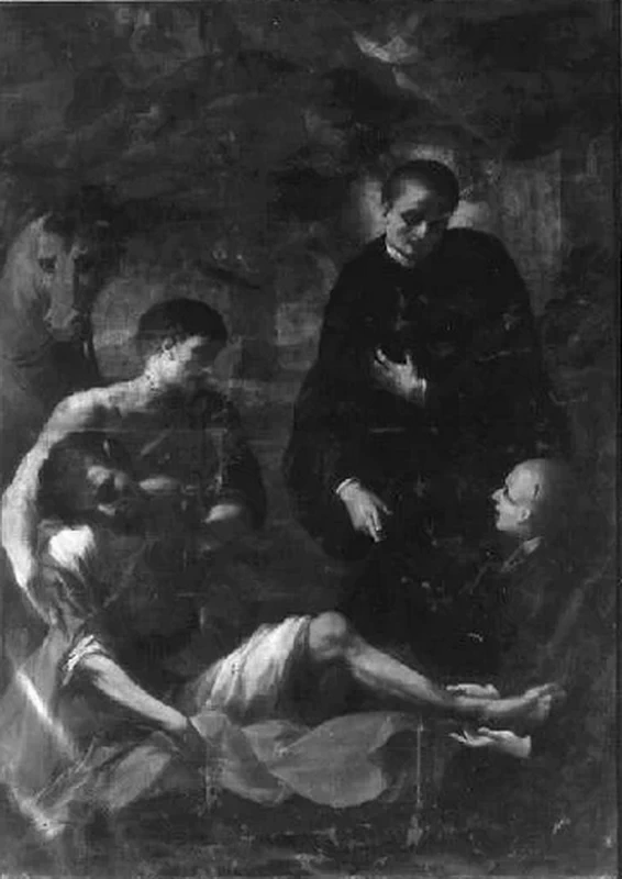Clemente Ruta 38 San Mauro che guarisce un uomo caduto da cavallo Fidenza, Parma