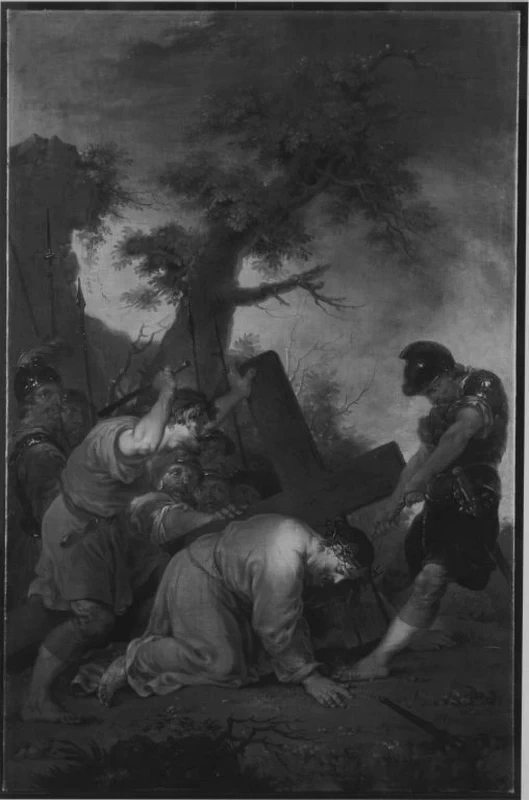 Johann Rasso Januarius Zick 84 Via Crucis Cristo cade per la terza volta sotto la croce Bavarian State Painting Collections, Monaco di Baviera