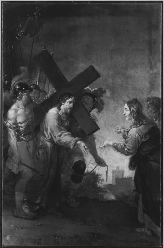 Johann Rasso Januarius Zick 89 Via Crucis Cristo incontra sua madre Bavarian State Painting Collections, Monaco di Baviera