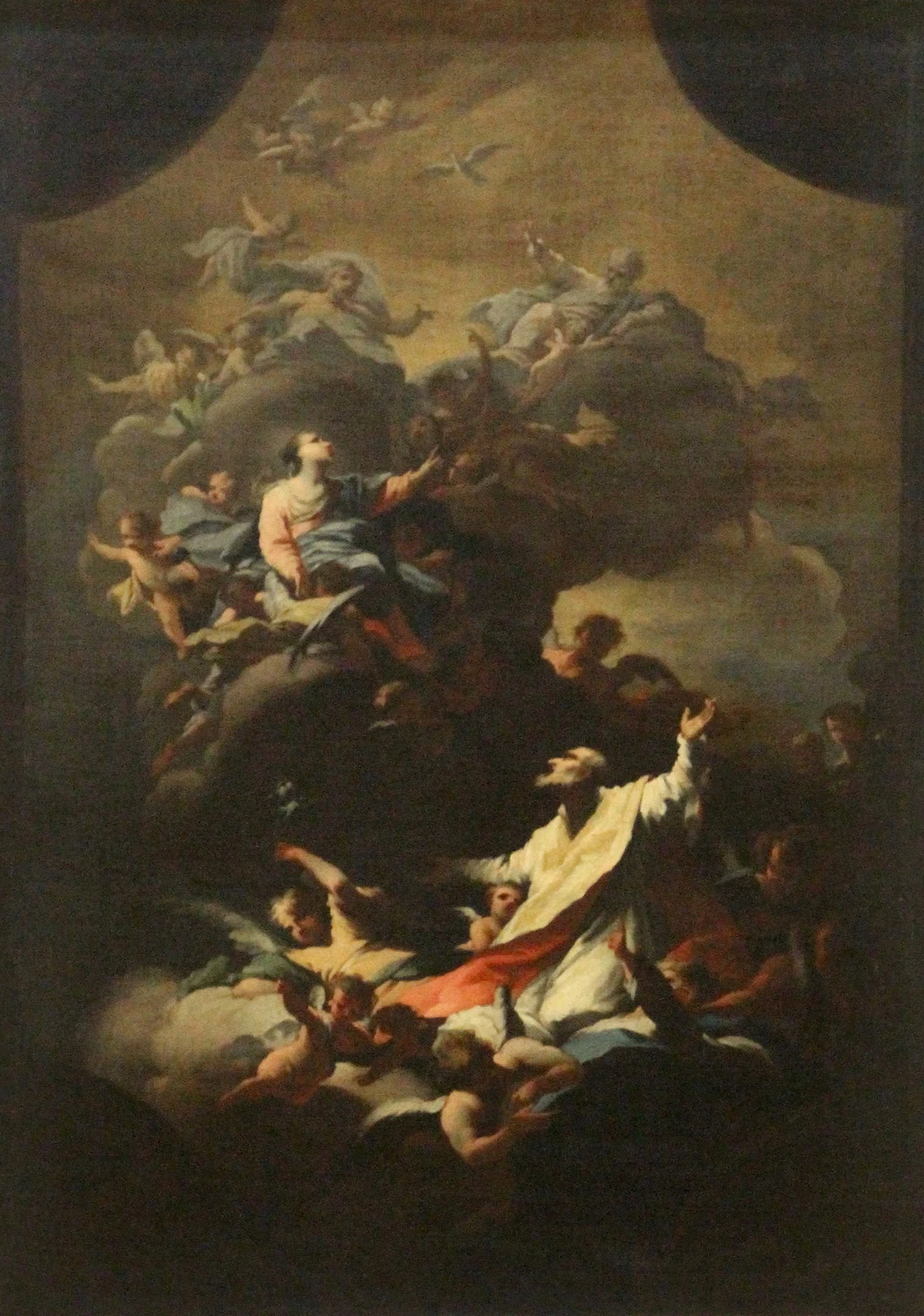 bozzetto per la tela del soffitto della chiea di s. Filippo Neri