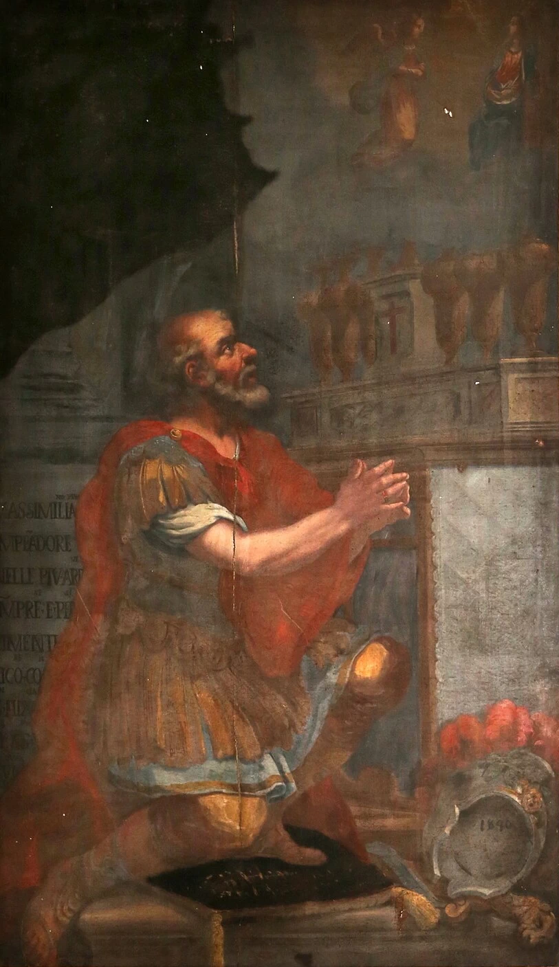 ringraziamento dell'imperatore Massimiliano per un miracolo Santissima Annunziata, Firenze