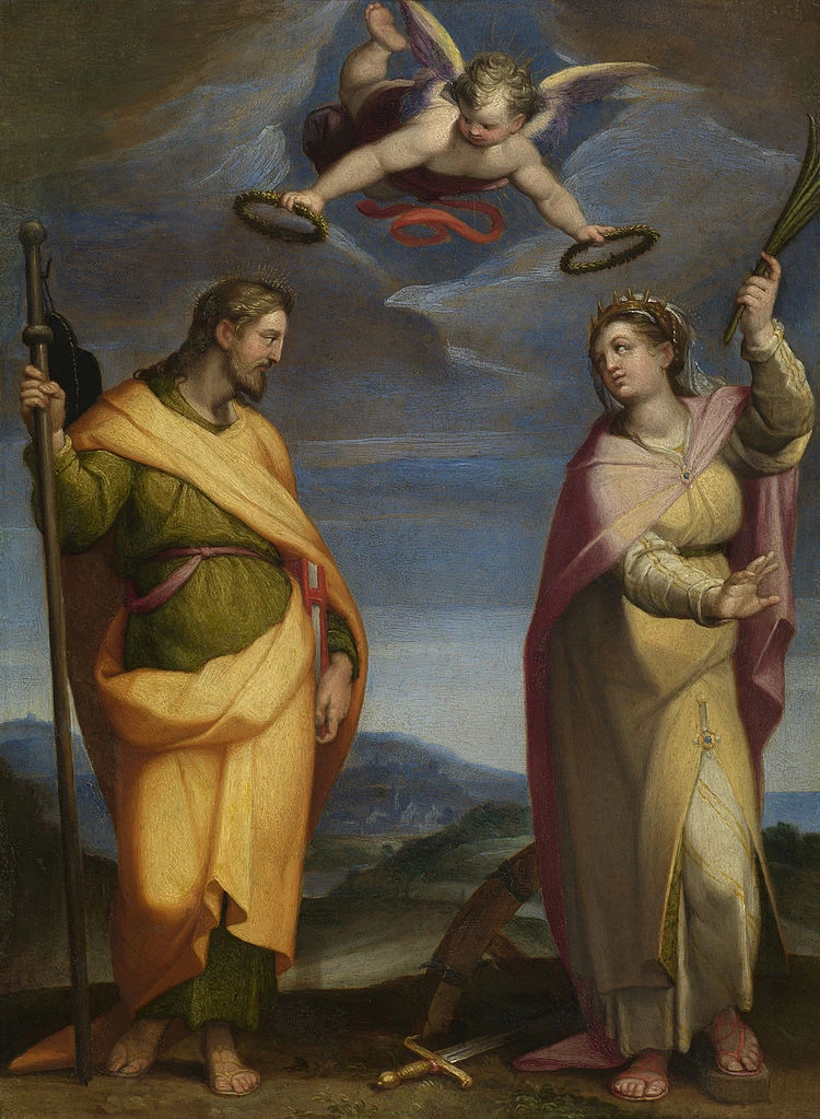Orazio Samacchini 53 San Giacomo Maggiore e Caterina d'Alessandria Kelvingrove Art Gallery and Museum, Glasgow
