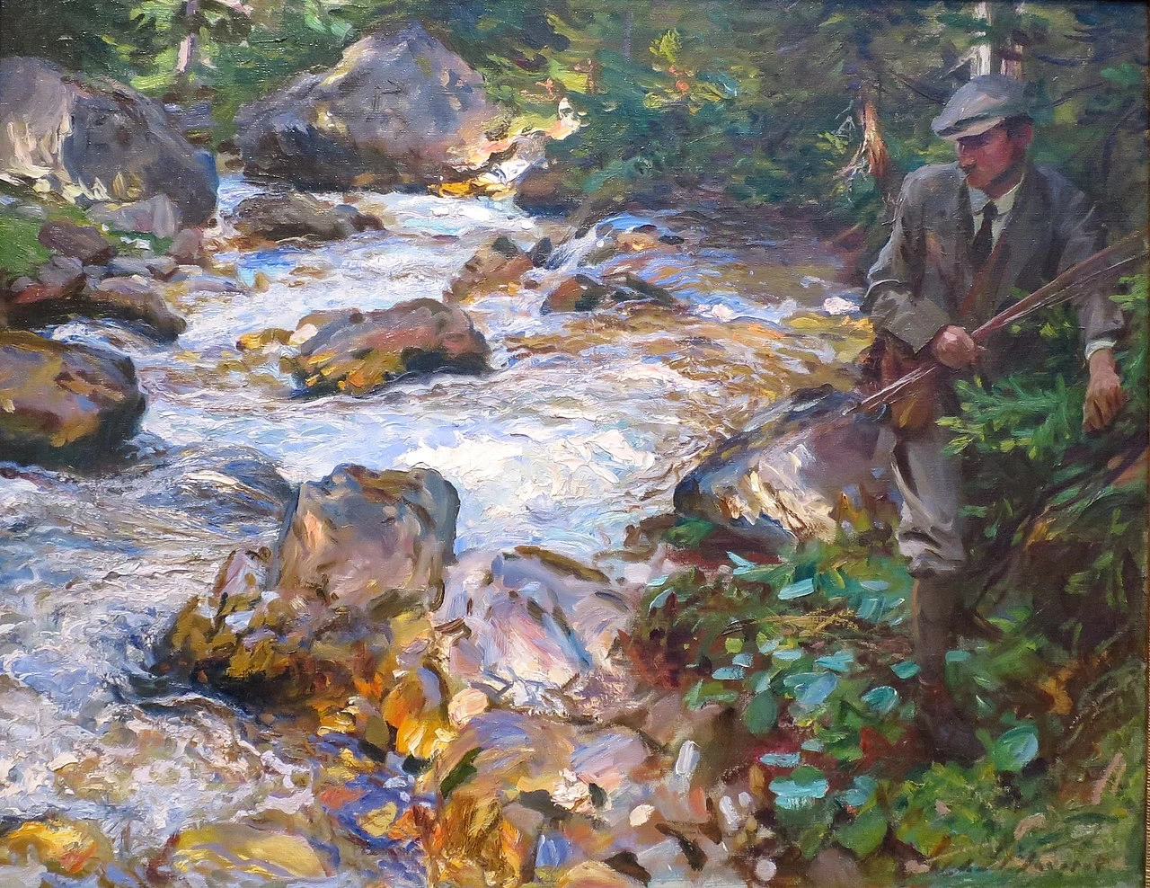 John Singer Sargent 138 Ruscello con trote nel Tirolo Fine Arts Museums of San Francisco