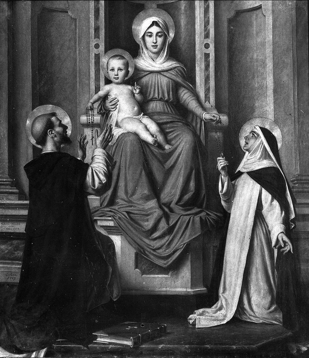 Egisto Sarri 14 Madonna del Rosario con San Domenico e Santa Caterina da Siena Figline e Incisa Valdarno, Firenze