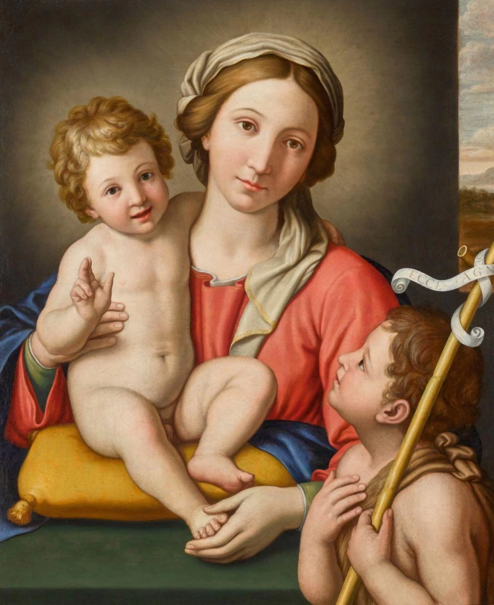 Giovanni Battista Salvi, detto il Sassoferrato 26 La Madonna con il Bambino e Giovannino
