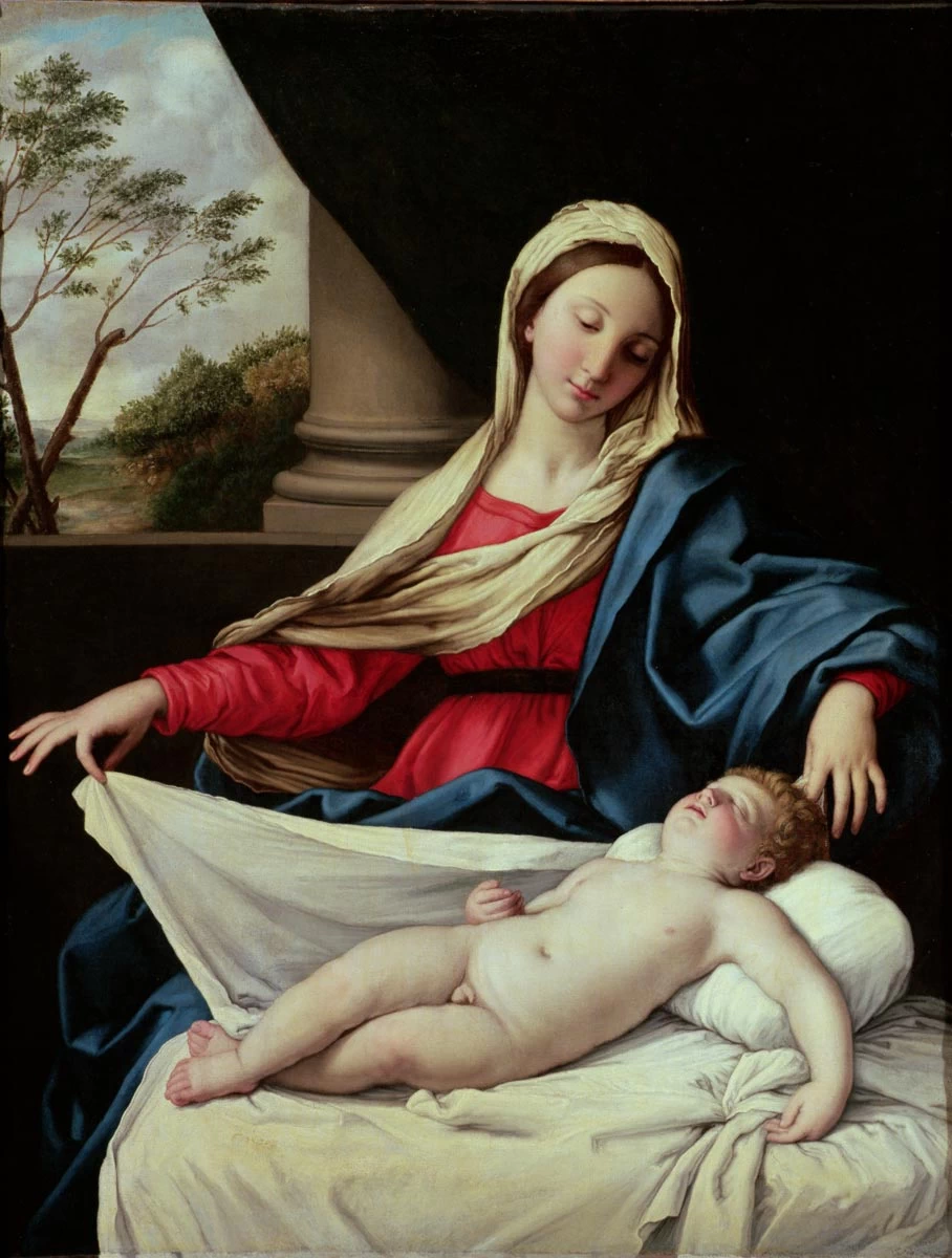 Giovanni Battista Salvi, detto il Sassoferrato 59 Madonna col Bambino dormiente Museo Soumaya