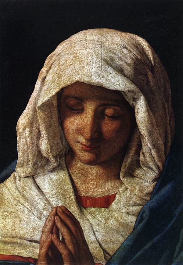 Giovanni Battista Salvi, detto il Sassoferrato 85 Madonna con velo bianco Chiesa di S. Maria della Salute , Venezia