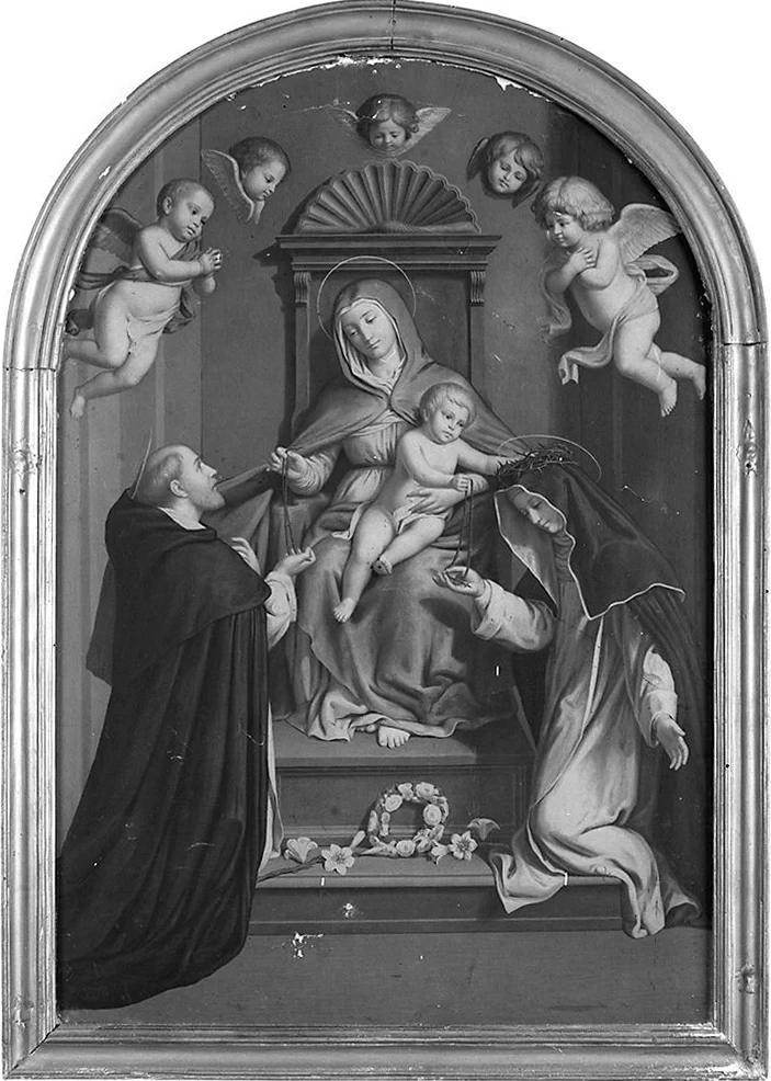 Giovanni Battista Salvi, detto il Sassoferrato 89 Madonna del rosario con San Domenico e Santa Caterina da Siena Montepulciano, Siena