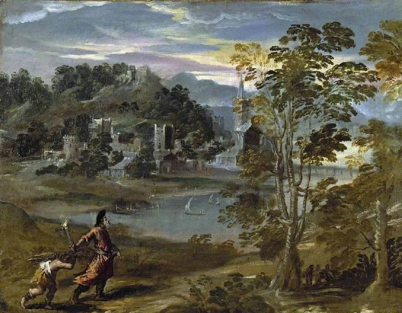 Paesaggio con Abramo e Isacco - Fitzwilliam Museum