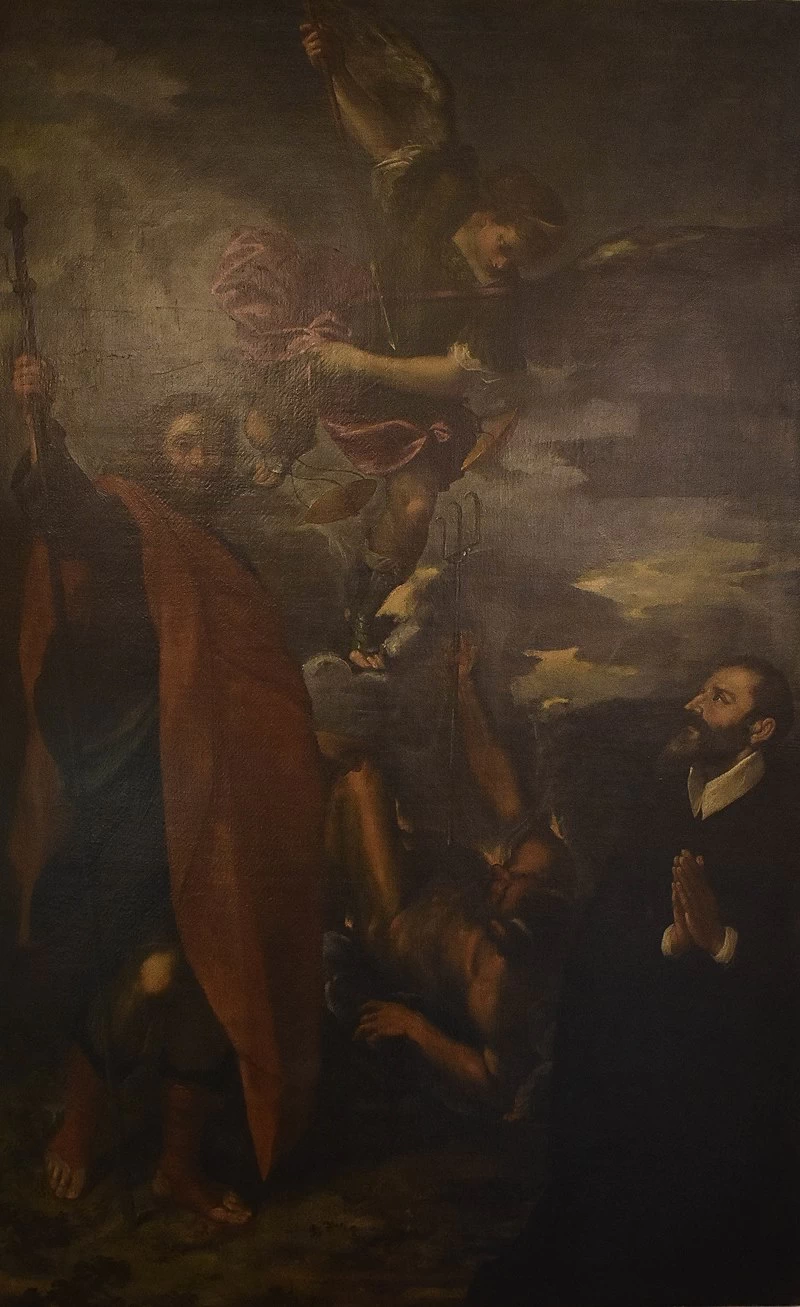 San Michele Arcangelo combatte contro Satana, Pinacoteca Civica Pieve di Cento
