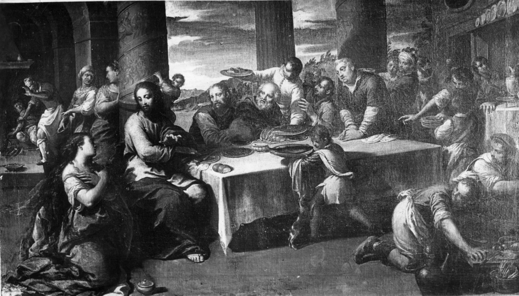Cena in casa di Simone Fariseo - Villa Borghese, Roma