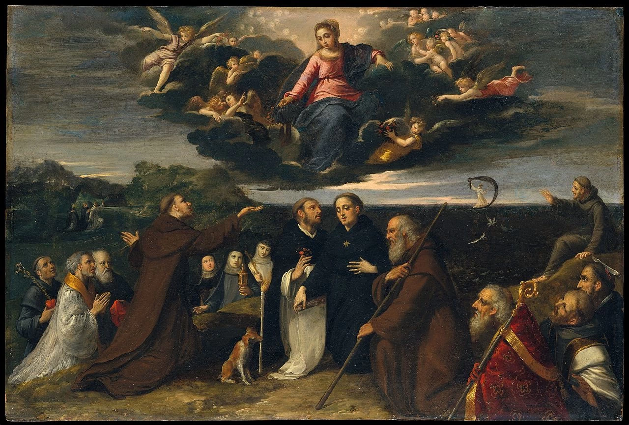 La Vergine adorata dai santi