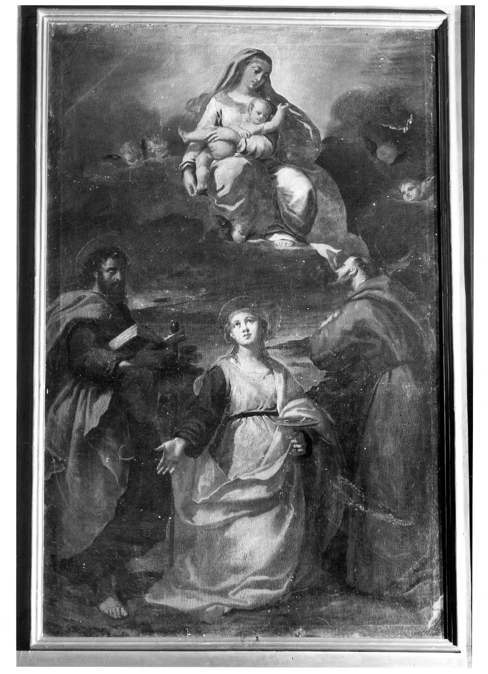 Madonna con Bambino in gloria con San Paolo, Santa Lucia e San Francesco d'Assisi - Chiesa di san Domenico