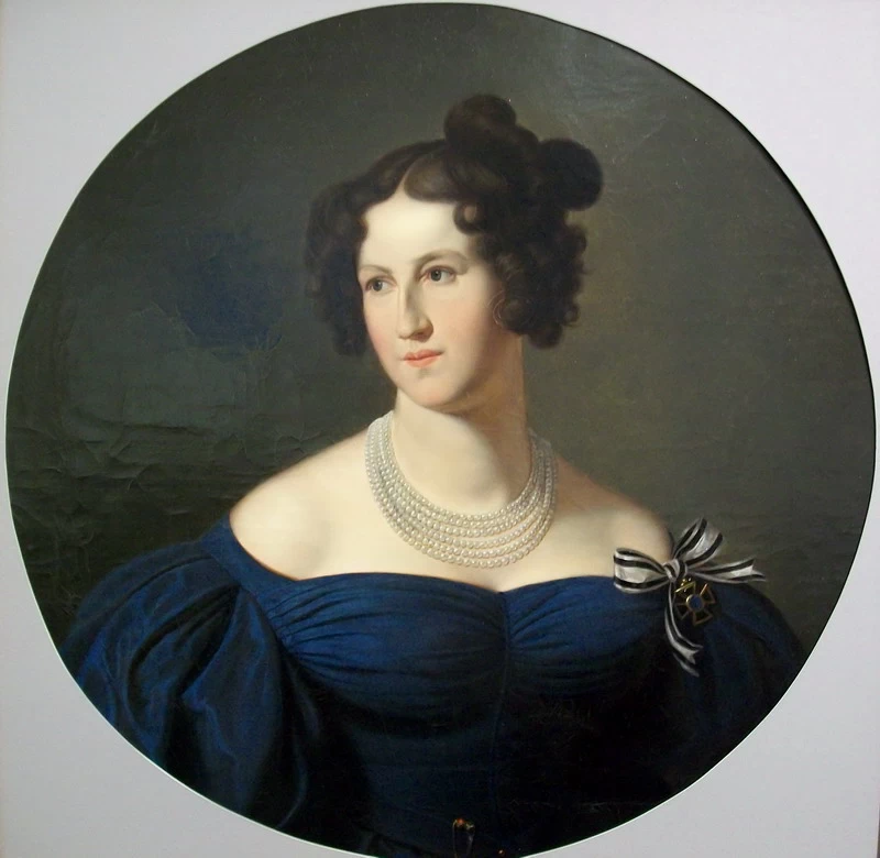 Friedrich Wilhelm Schadow 64 Ritratto di Princess Maria Anna of Hesse Homburg Gatchina Museum Preserve, Gatčina