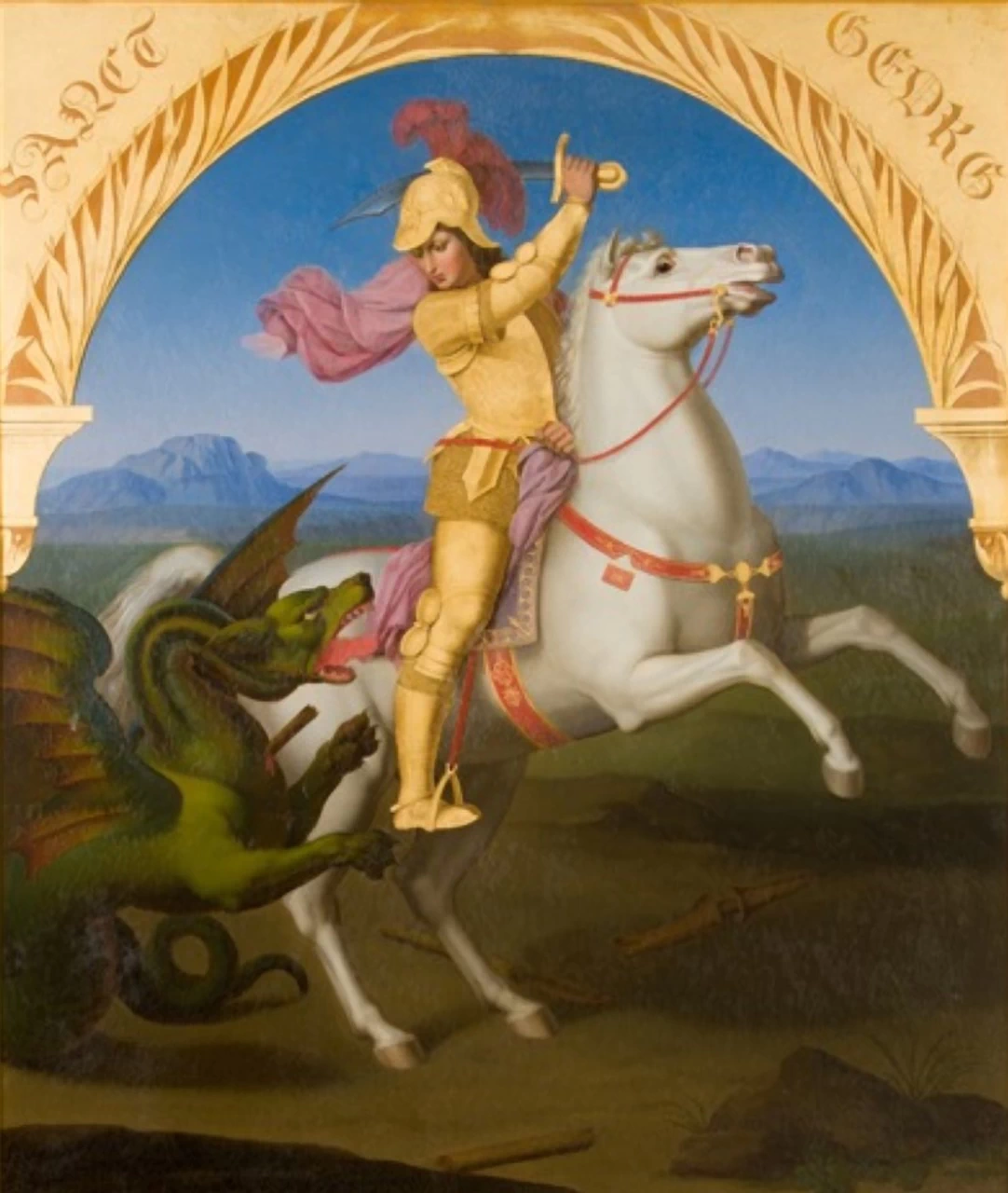 Friedrich Wilhelm Schadow 74 San Giorgio e il drago