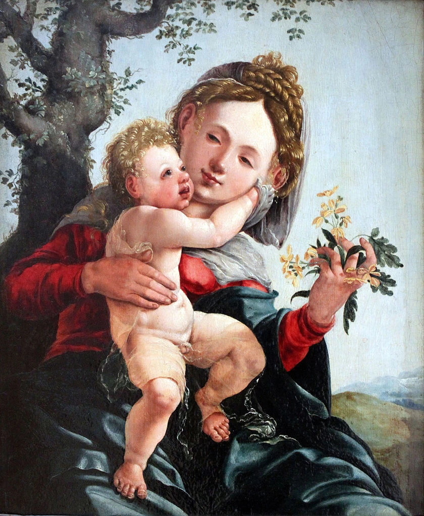 Jan van Scorel 7 Anagoria della Madonna con i fiori di campo Gemäldegalerie der Staatlichen Museen zu Berlin
