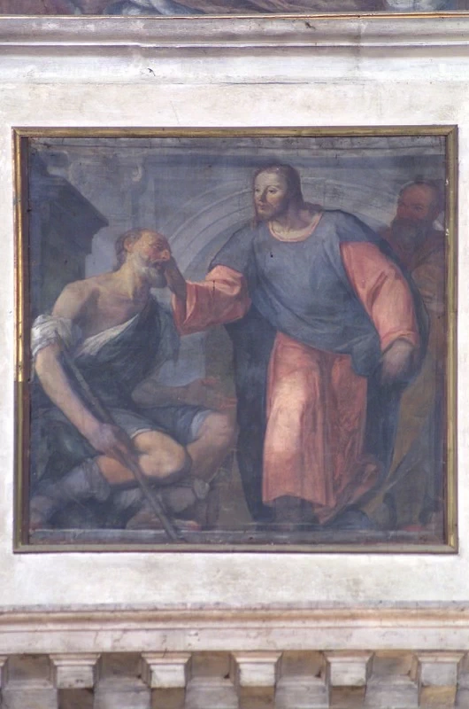 Giovanni Segala 14 Cristo ridona la vista al cieco nato Chiesa di san Pantaleone Martire, Venezia